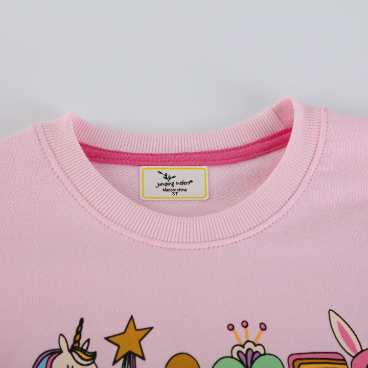 Mädchen Sweatshirt mit buntem Tier- und Motivdruck Echo Archiv