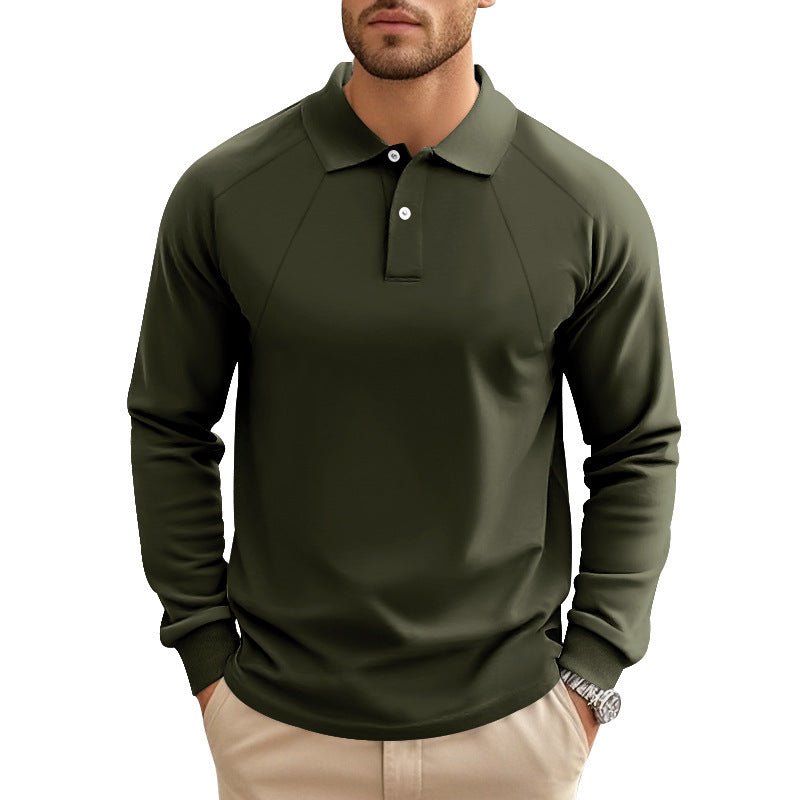 Herren Langarm-Polohemd mit charakteristischem Raglan-Schnitt Echoarchiv