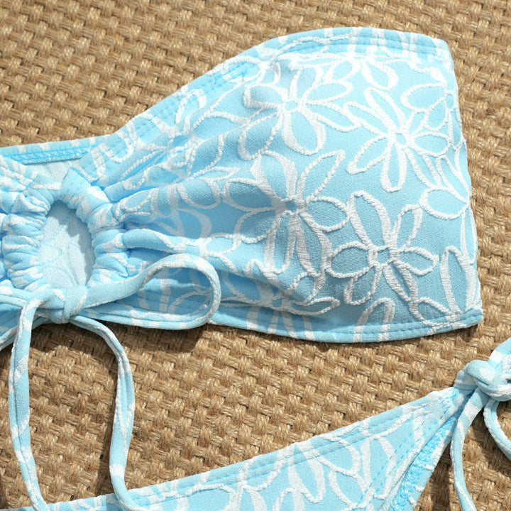 Damen Bandeau-Bikini-Set mit verspielten Rüschendetails Echo Archiv