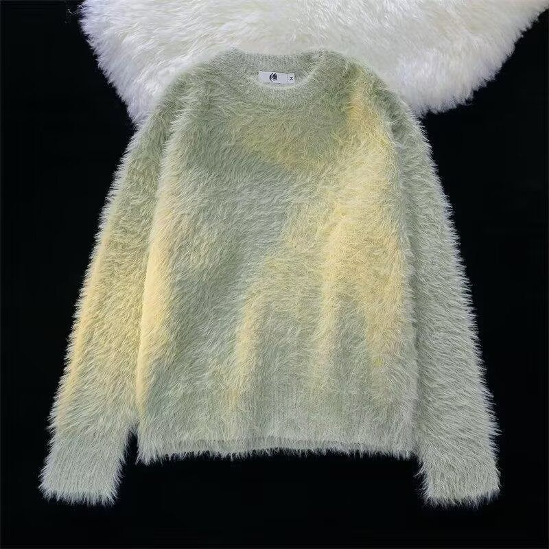Damen Weicher Grobstrickpullover mit Rundhalsausschnitt Echoarchiv