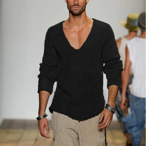 Herren grob gestrickter Pullover Echoarchiv