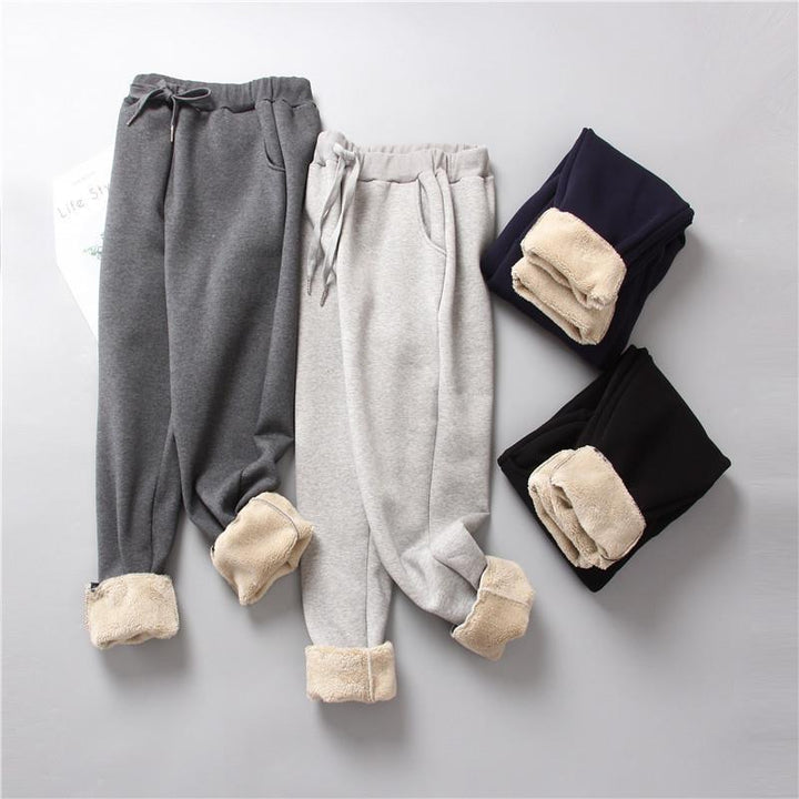 Damen nan gefütterte Therm-Jogginghose mit Kordelzug, seitlichen Eingrifftaschen und schmalem Bein Echo Archiv
