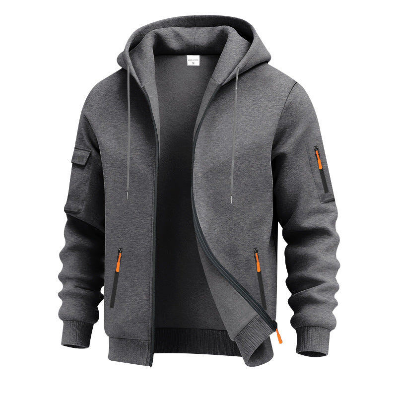 Herren funktionale Kapuzenjacke mit technischen Taschen Echoarchiv