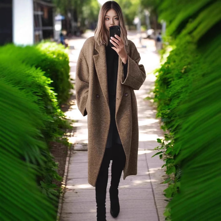 Damen Oversized Wollmantel Echoarchiv