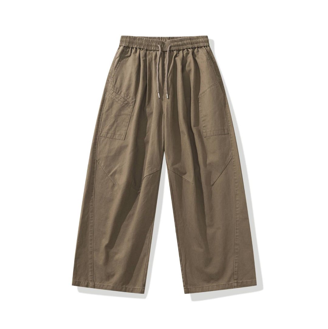 Damen weite Cargo-Hose mit elastischem Bund und Tunnelzug Echoarchiv