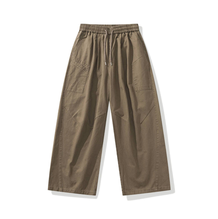 Damen weite Cargo-Hose mit elastischem Bund und Tunnelzug Echoarchiv