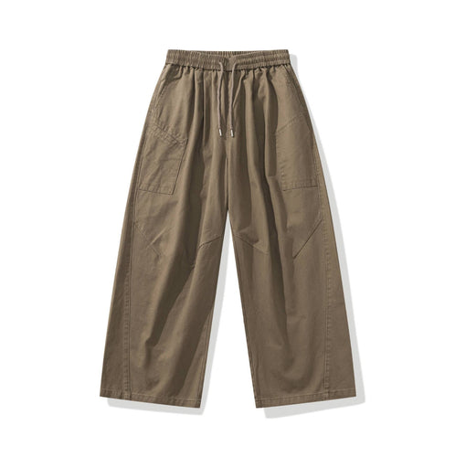Damen weite Cargo-Hose mit elastischem Bund und Tunnelzug Echoarchiv
