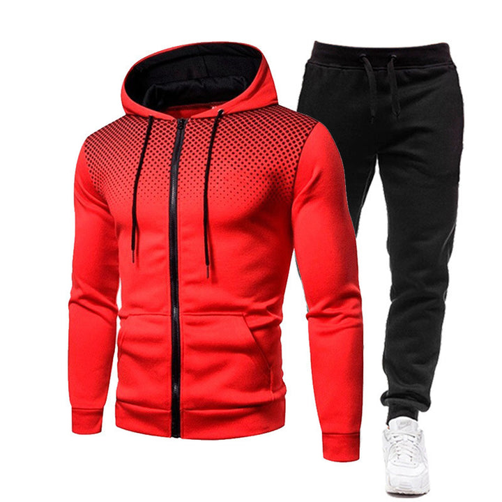Herren sportliches Hoodie- und Jogginghose-Set mit atmungsaktiver Technologie Echoarchiv
