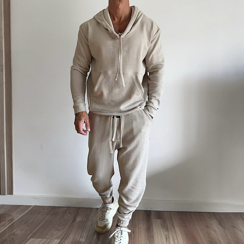 Herren gemütlicher Hoodie und Jogginghose Set Echoarchiv
