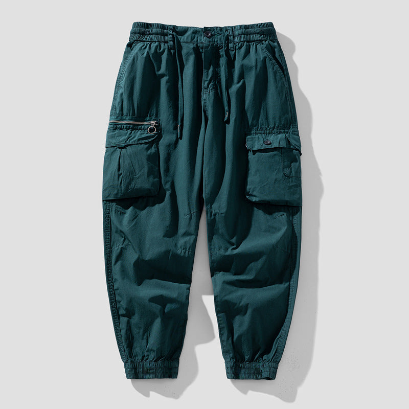 Herren Cargo-Jogger mit Reißverschluss-Utilitytasche, Schlüsselring und elastischem Tunnelzugbund Echo Archiv