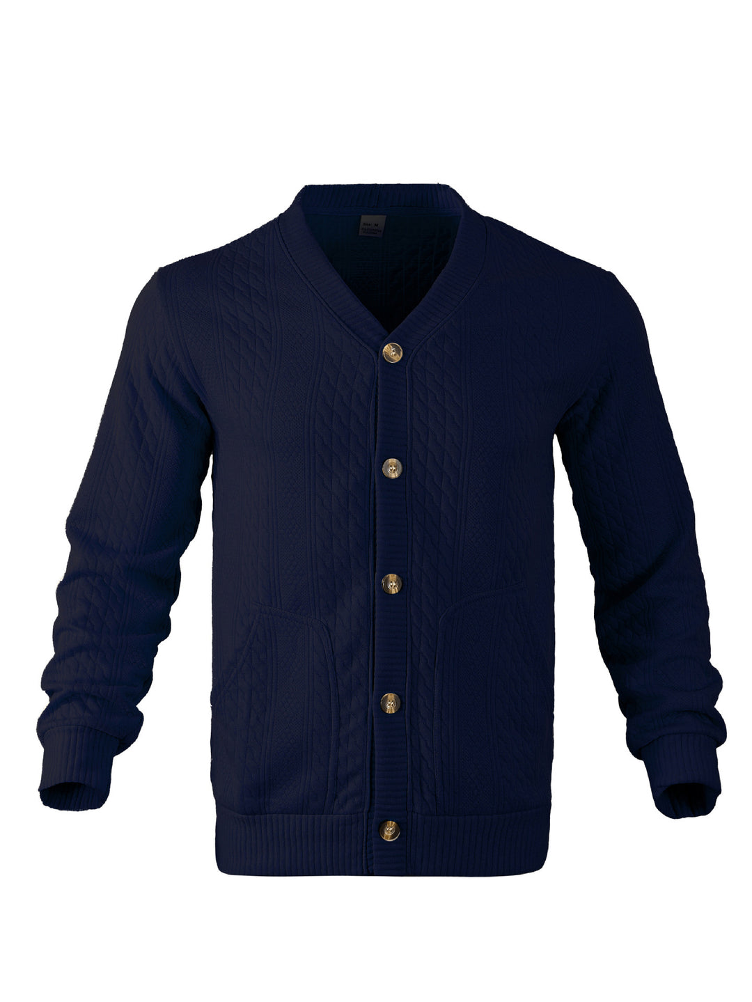 Herren Strickjacke mit kreativem Zopfmuster Echoarchiv