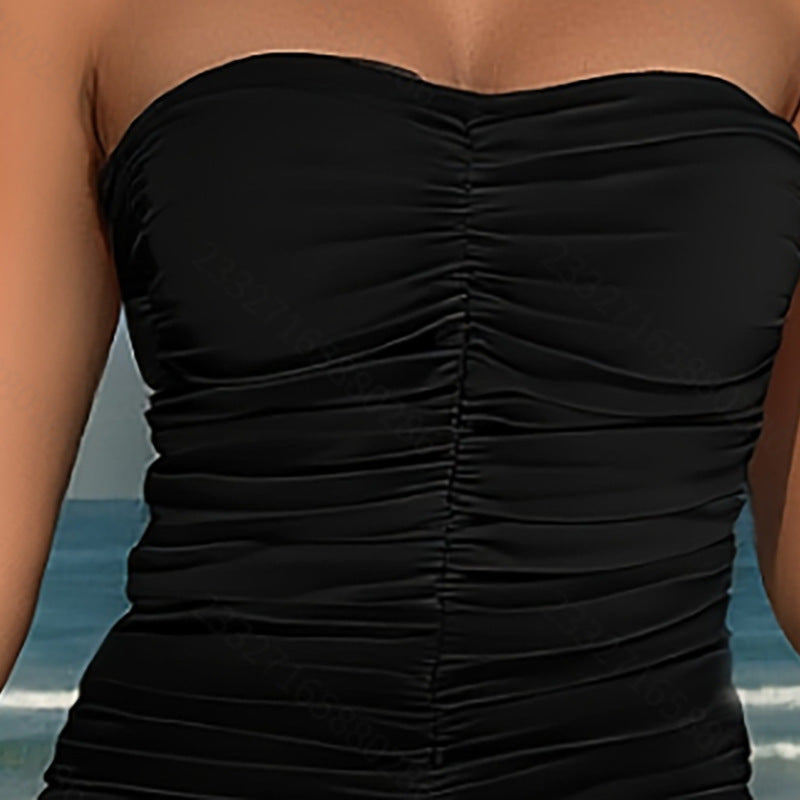 Damen Tankini-Set mit modischer Raffung und hohem Beinausschnitt Echo Archiv