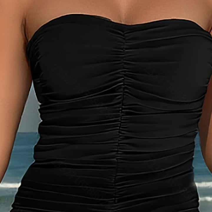 Damen Tankini-Set mit modischer Raffung und hohem Beinausschnitt Echo Archiv