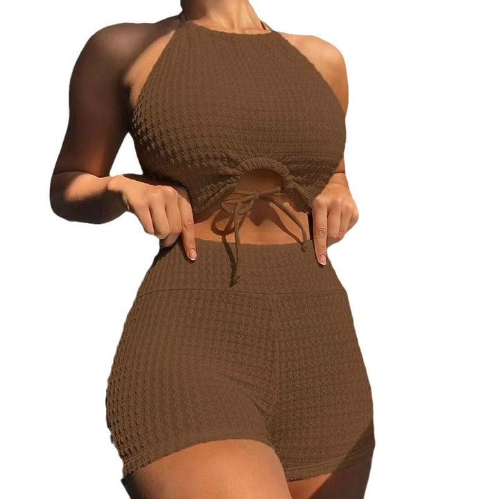 Damen Sportliches Oberteil mit High-Waist Shorts Echo Archiv