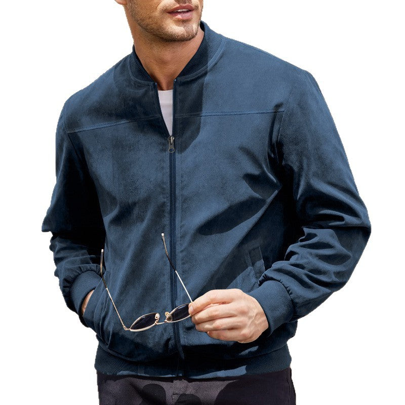 Herren Bomberjacke aus weichem Kunstleder Echoarchiv