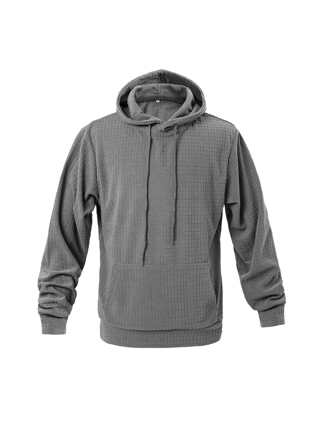 Herren lässiger Kapuzenpullover mit feinem Strukturdesign Echoarchiv