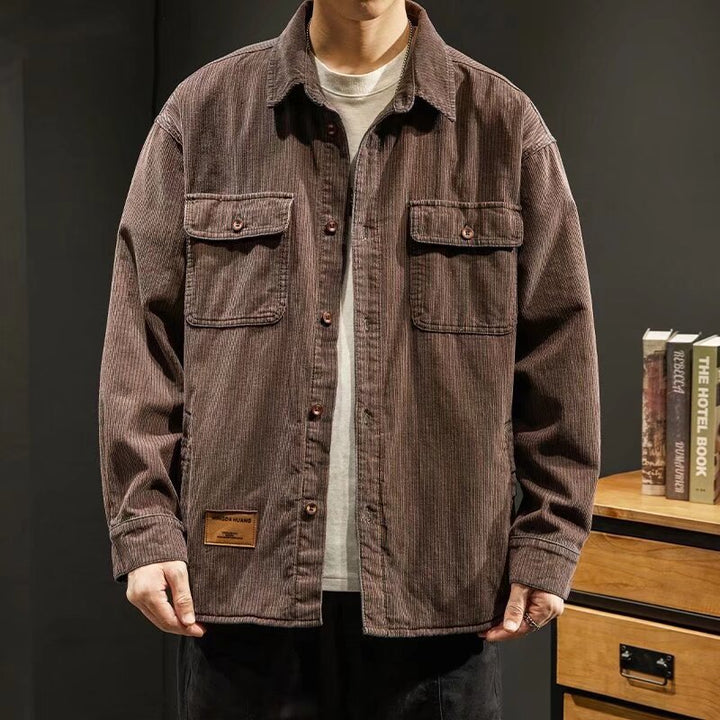Herren Kordjacke mit Taschen Echo Archiv