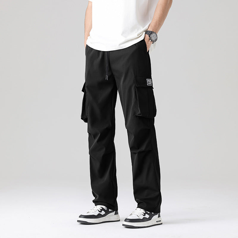 Herren Multifunktionale Cargo-Loungehose mit elastischem Tunnelzugbund, Mehrfachtaschen & verstellbarem Beinabschluss Echo Archiv