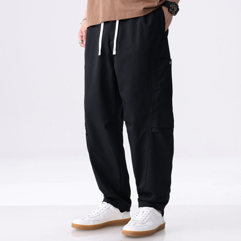 Herren Cargo-Jogginghose mit Kordelzug, elastischem Saum und seitlichen Utility‑Taschen Echoarchiv