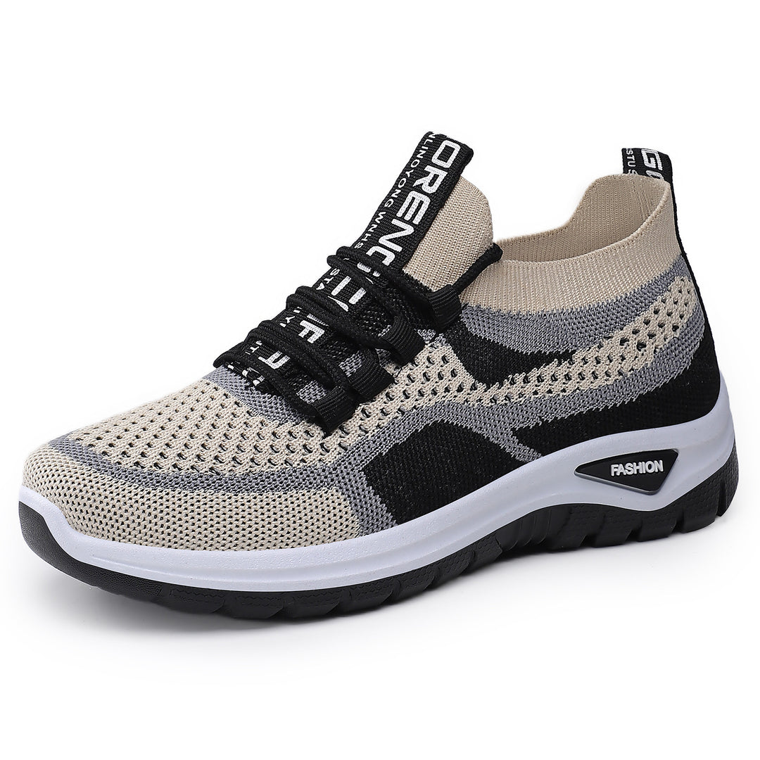 Damen nan sockenähnlicher Plateausneaker mit atmungsaktivem Strickoberteil und stoßdämpfender EVA-Sohle Echo Archiv