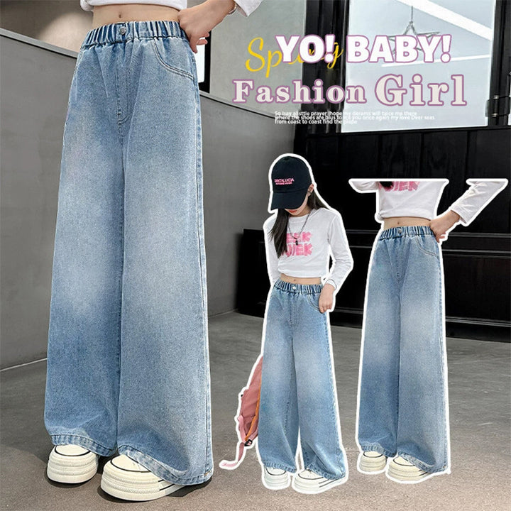 Damen weite Jeans mit elastischem Bund Echo Archiv
