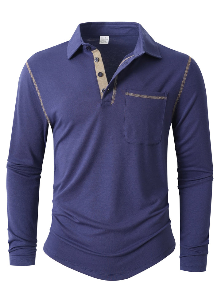 Herren Langarm Poloshirt Echoarchiv