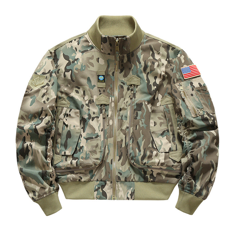 Herren Cargobomberjacke mit praktischen Taschen und hoher Kragen Echoarchiv