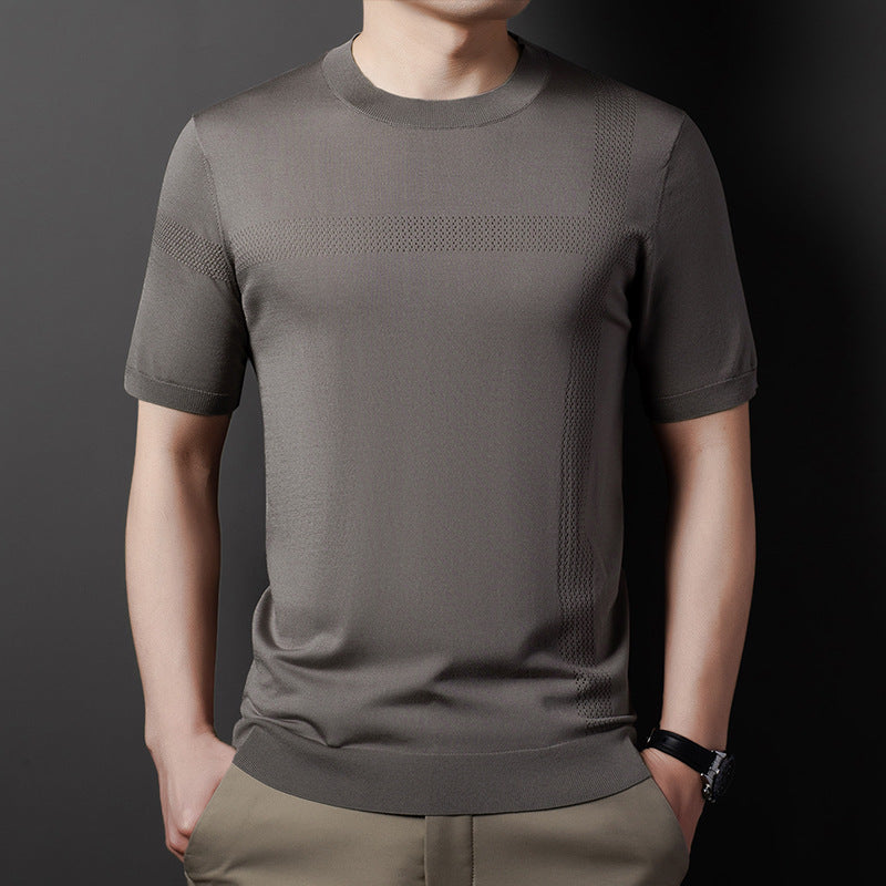 Herren sportliches T-Shirt mit atmungsaktiven Netzpaneelen Echoarchiv