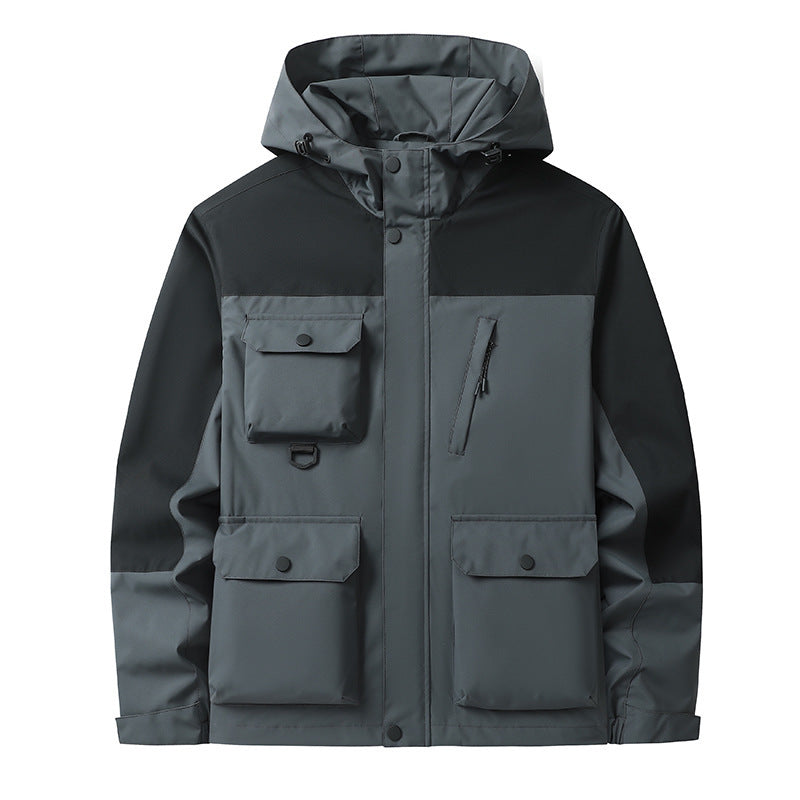 Herren Technische Utility-Fieldjacke mit Kapuze, Mehrfachtaschen und windabweisender Shell Echo Archiv