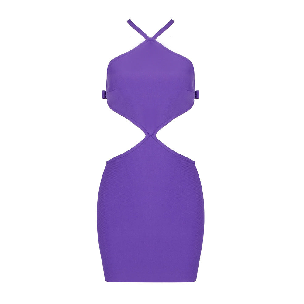 Damen figurbetontes Cut-Out Kleid mit Neckholder Design Echo Archiv
