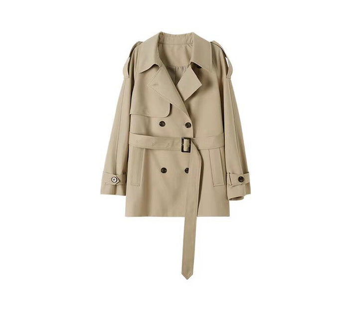 Damen Modischer Trenchcoat mit tailliertem Schnitt Echoarchiv