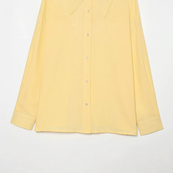 Damen Oversized Hemdbluse mit extra weitem Schnitt und spitzem Hemdkragen Echo Archiv