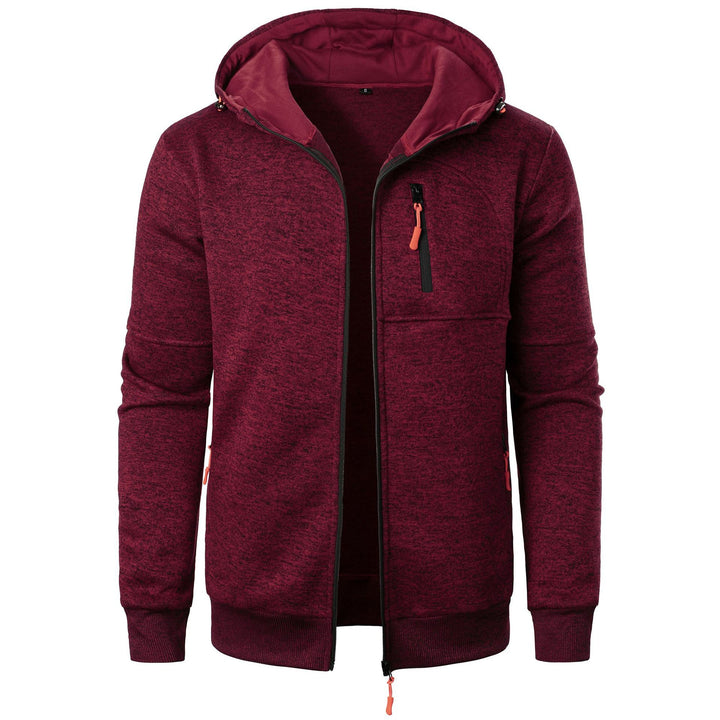 Herren Sportliche Kapuzenjacke mit innovativem Strukturdesign und praktischen Taschen Echoarchiv