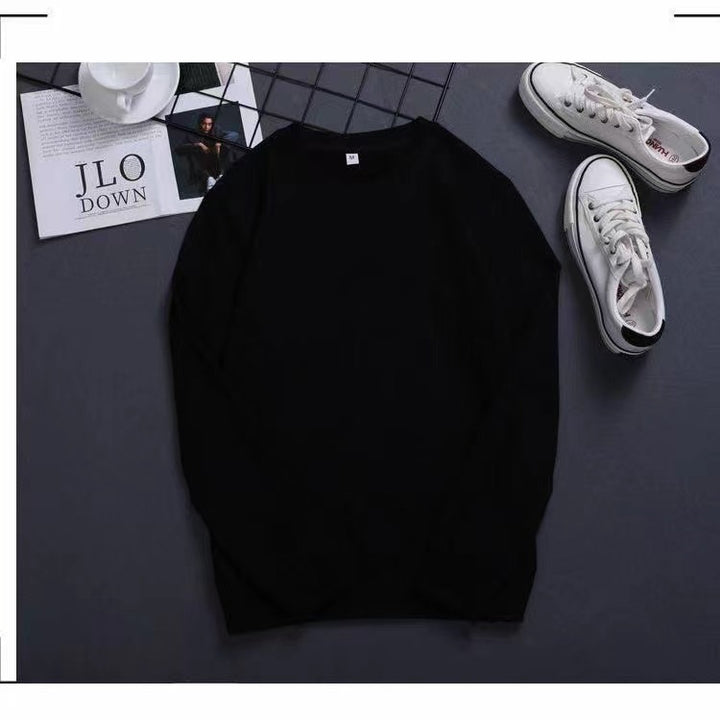 Herren Feines Rundhals‑Sweatshirt aus Baumwollmix mit gerippten Bündchen Echoarchiv