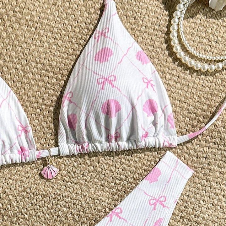 Damen Triangel-Bikini mit verspieltem Muschel-Design Echo Archiv