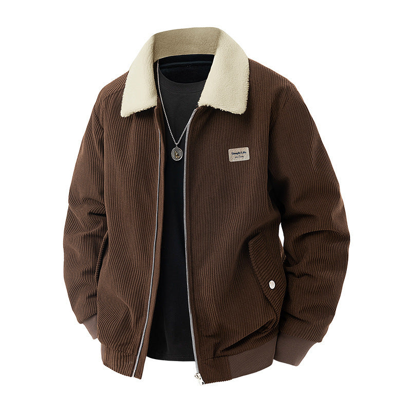 Herren modische Utility-Jacke mit Teddy-Kragen Echo Archiv