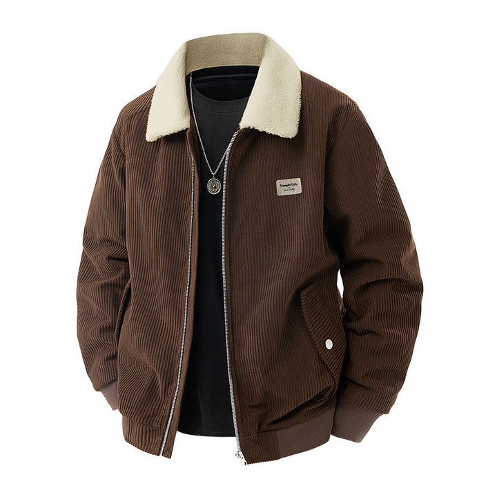 Herren modische Utility-Jacke mit Teddy-Kragen Echo Archiv