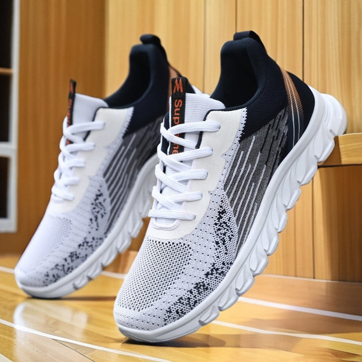 Herren nan atmungsaktive leichte Laufsneaker mit gestricktem Obermaterial und dämpfender EVA-Sohle Echo Archiv