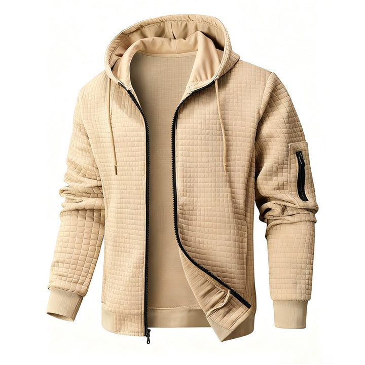 Herren Stepp-Jacke mit Kapuze und praktischem Reißverschluss Echoarchiv