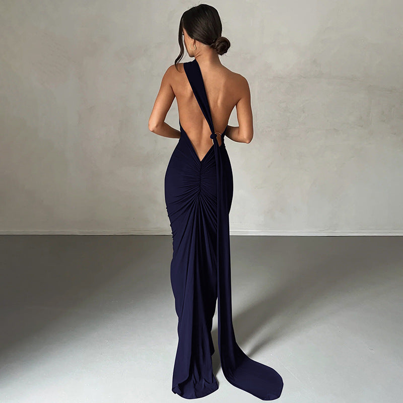Damen Elegantes One-Shoulder Abendkleid Echo Archiv
