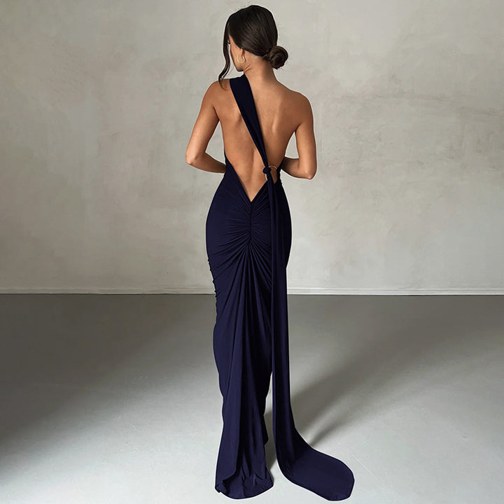 Damen Elegantes One-Shoulder Abendkleid Echo Archiv