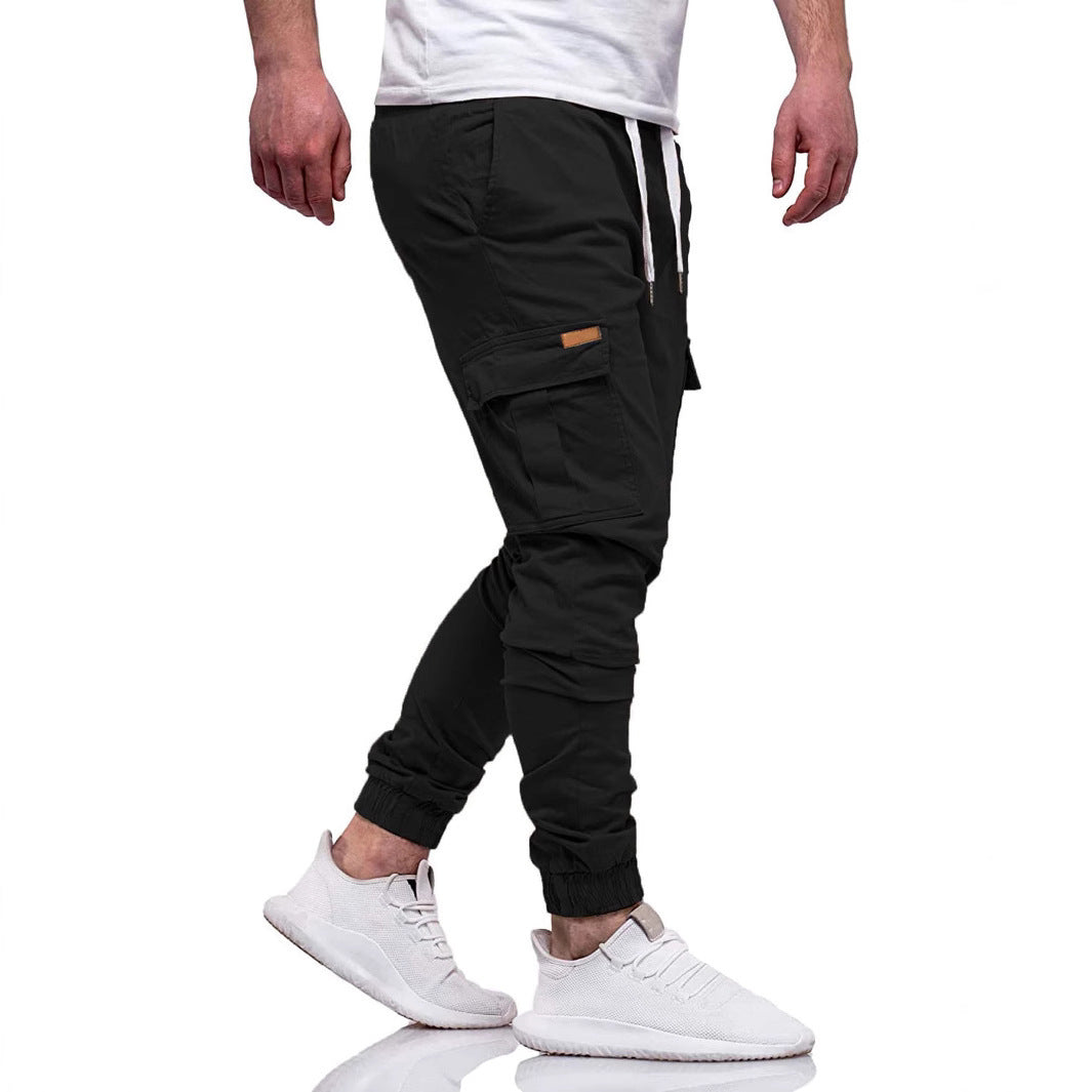 Herren Cargo-Jogginghose mit elastischem Bund und mehreren Taschen Echoarchiv