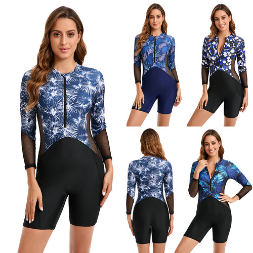 Damen Sportlicher Rashguard mit Netzdetails Echo Archiv