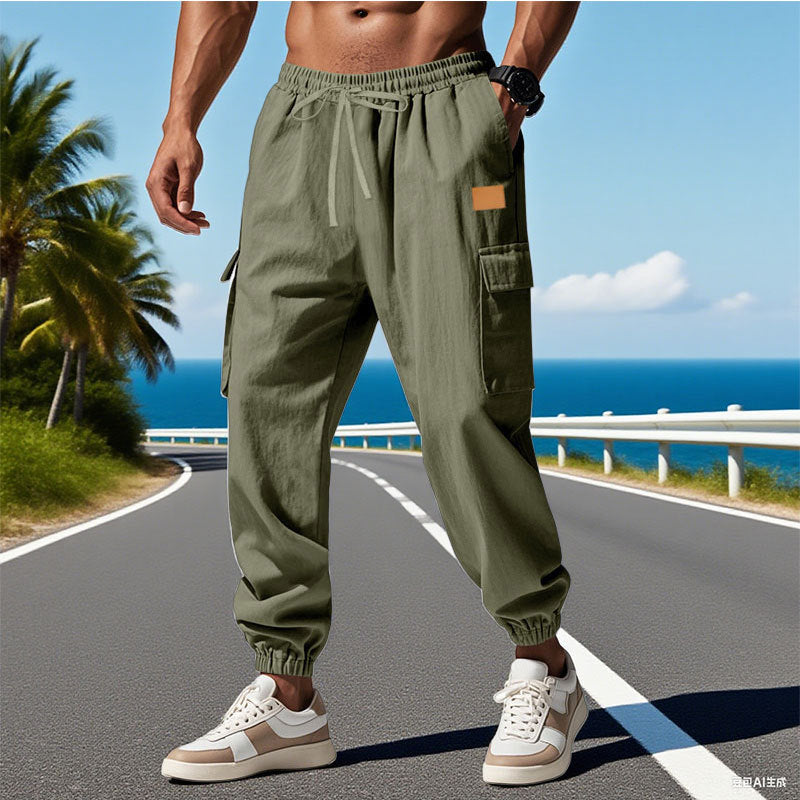Herren Cargo-Hose mit elastischem Bund und praktischen Taschen Echoarchiv