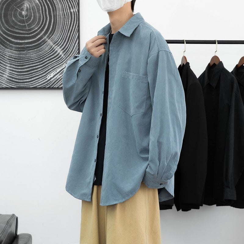 Herren Overshirt aus lässigem Baumwollstoff mit praktischer Brusttasche Echoarchiv