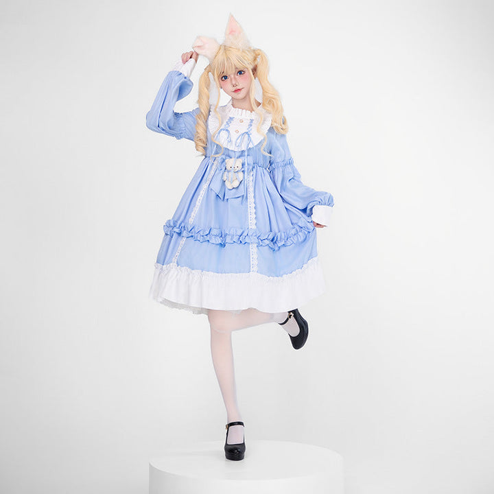 Damen Verspieltes Kostümkleid mit Rüschen und Teddybär-Motiv Echo Archiv