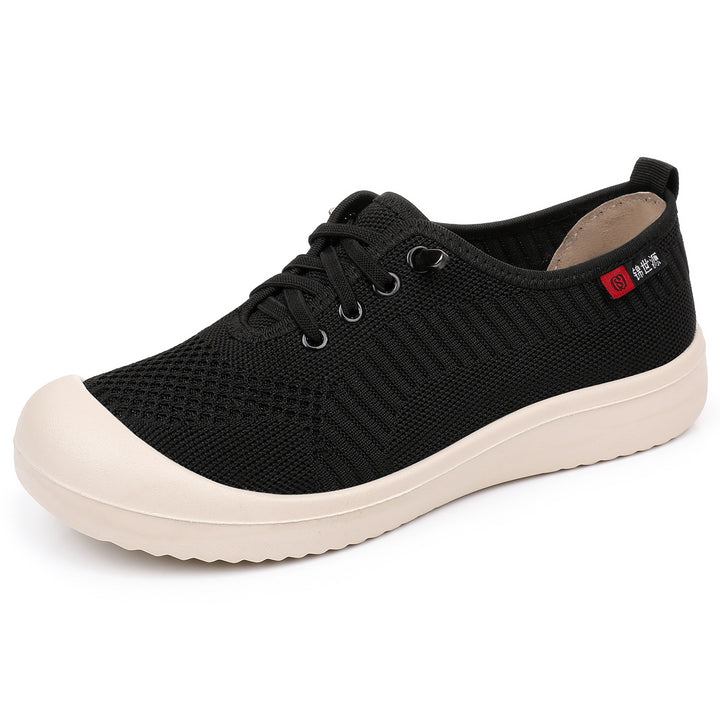 Damen nan leichter atmungsaktiver Strick-Slip-On Freizeitschuh mit stoßdämpfender Leichtlaufsohle Echo Archiv