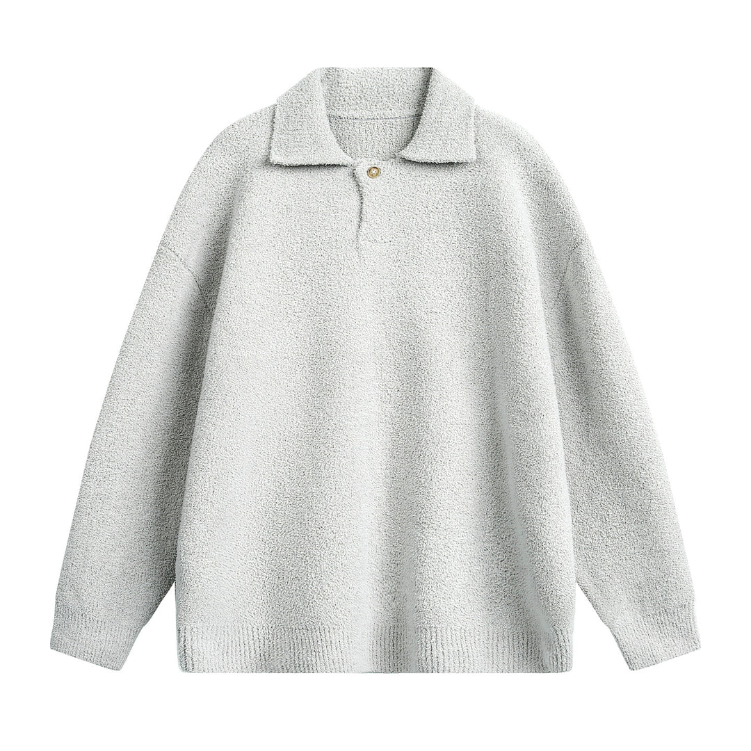 Unisex Fleece-Polo-Pullover mit Knopfkragen und Teddy-Struktur Echo Archiv