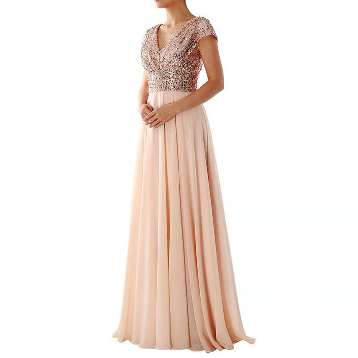 Damen Abendkleid mit funkelndem Oberteil Echoarchiv