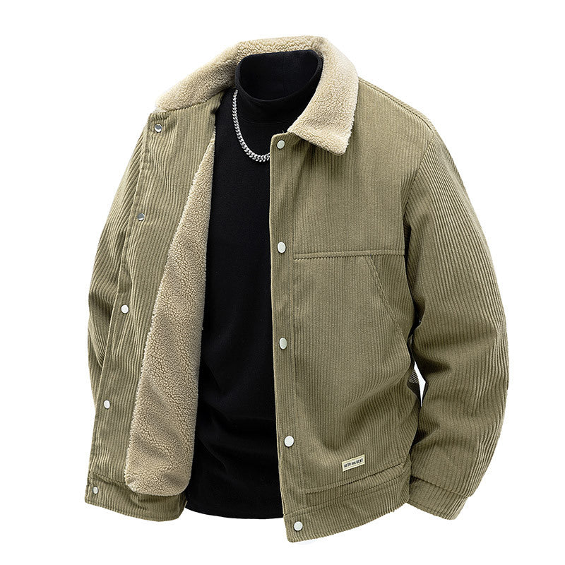 Herren Baumwolljacke mit Teddyfellfutter Echo Archiv